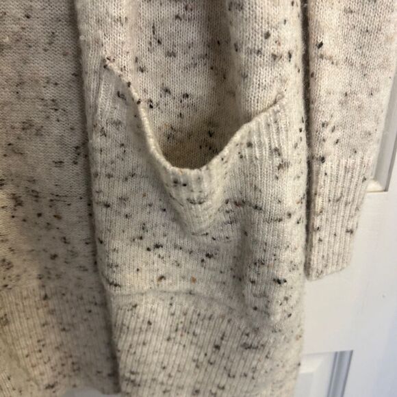 Women's Madewell Cardigan Sweater XS White Black wool blend - Picture 6 of 13